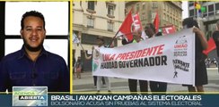 Candidatos presidenciales de Brasil prosiguen con campañas electorales
