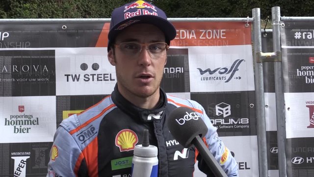 Thierry Neuville après la première journée du rallye d'Ypres