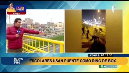 Escolares utilizan puente como ring de box: se reporta otra pelea entre menores de edad