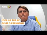 Bolsonaro se irrita com assessor durante live semanal: 