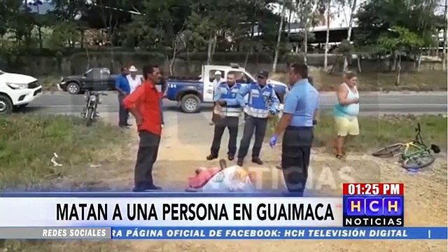 Desconocidos a bordo de una motocicleta asesinan a una persona en Guaimaca