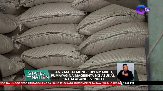 Ilang malalaking supermarket, pumayag na magbenta ng asukal sa halagang P70/kilo | SONA