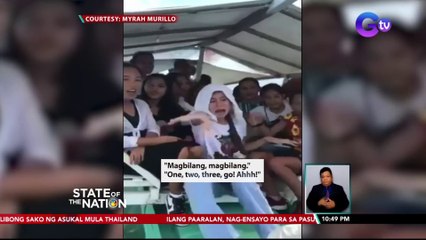 Bangkang sinasakyan ng mga kabataan, tumaob habang nagpapalitrato sila | SONA