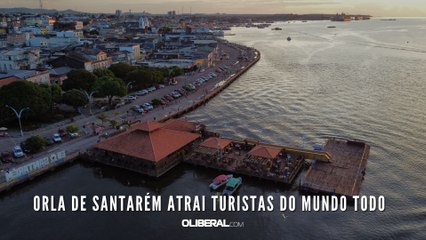 Orla de Santarém atrai turistas do mundo todo