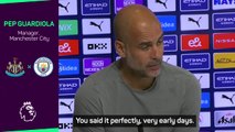 'Very early days' - Guardiola addresses lead over Liverpool