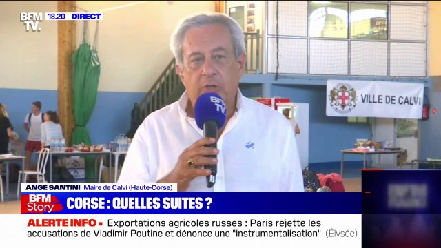 Ange Santini, maire de Calvi, sur les orages: À part un camping, tout est rentré dans l'ordre