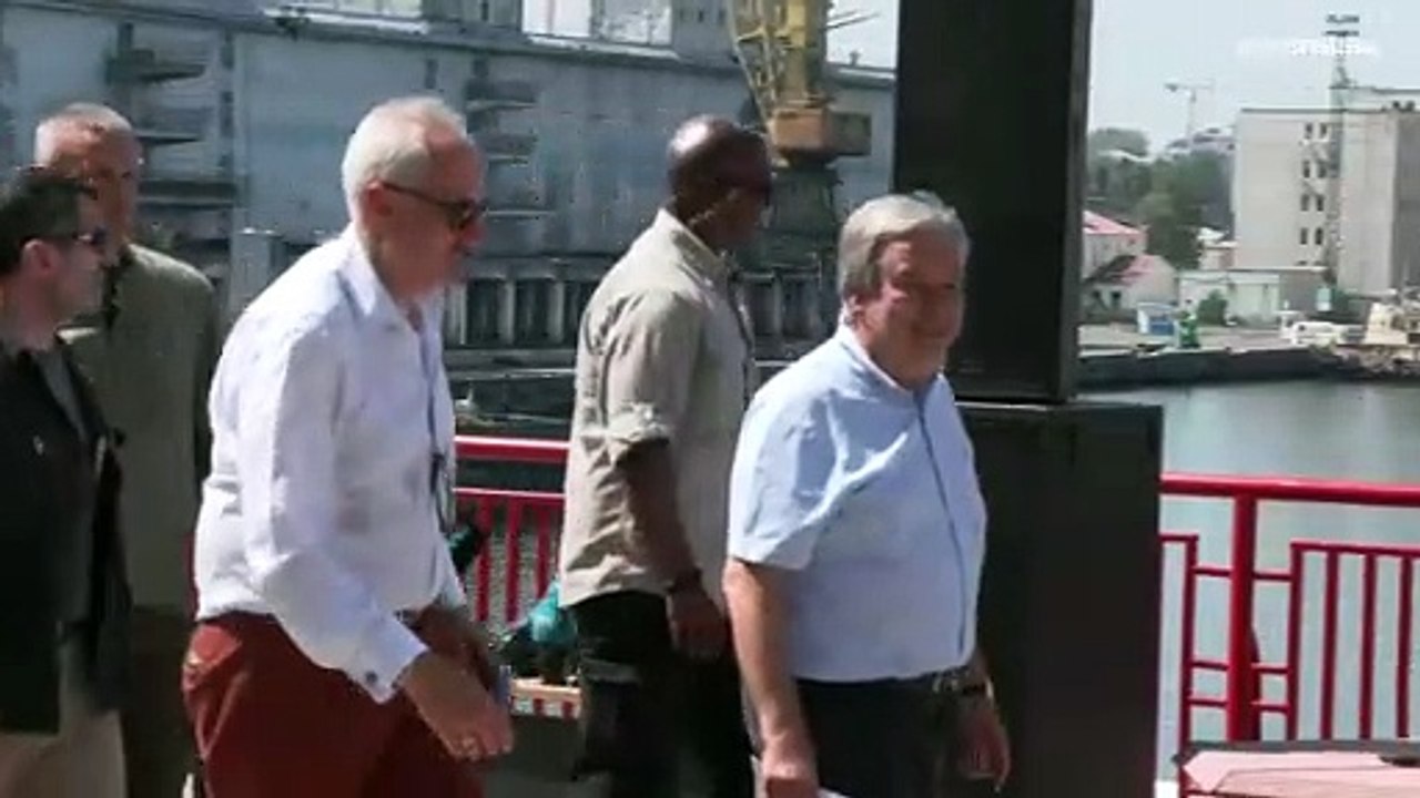 Guterres inspiziert Getreide-Export: 'Auch Brieftaschen und Herzen öffnen'