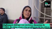 BigBang en diálogo con vecinos y docentes de CABA de cómo viven a los problemas de los chicos