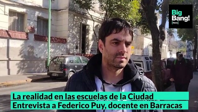 La realidad en las escuelas de la Ciudad Entrevista a Federico Puy, docente en Barracas