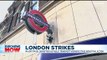 Major travel disruption in London as public transport workers go on strike
