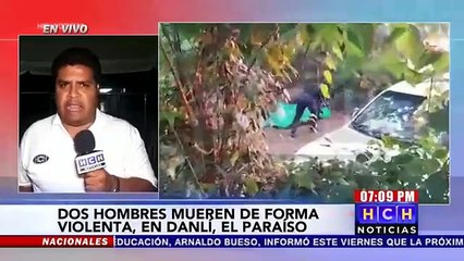 Sicarios asesinan a dos persona en Danlí, El Paraíso