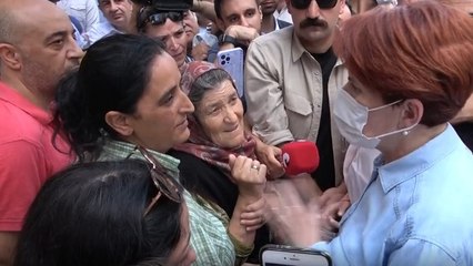 Akşener'e dert yanan vatandaş: Oğlum ziraat mühendisi ama hamallık ediyor