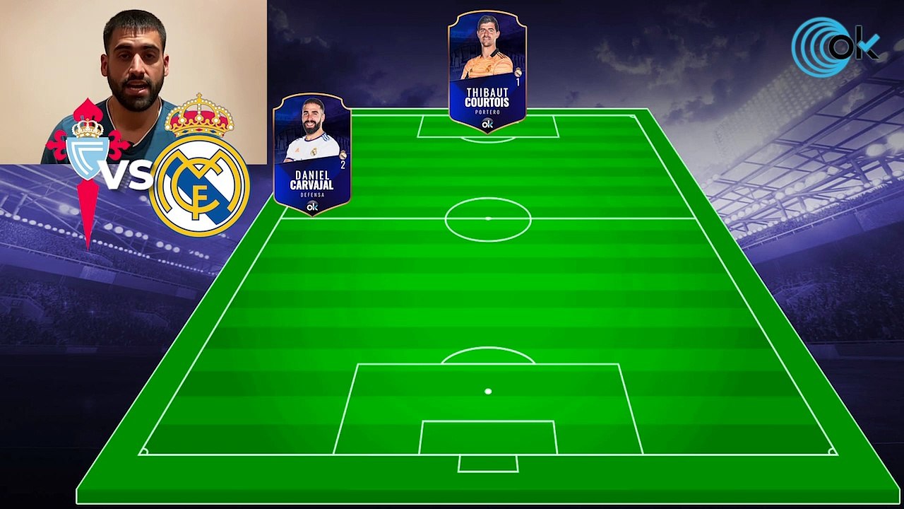 Alineación del Real Madrid contra el Celta de Vigo - Vídeo Dailymotion