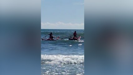 Due uomini rischiano di affogare, l'intervento dei bagnini