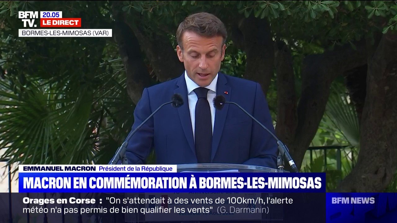 Emmanuel Macron sur les orages en Corse: "Je ve...