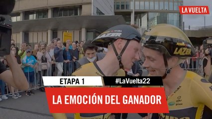 La emoción del ganador / Winner's emotion - Étape 1 / Stage 1 | #LaVuelta22