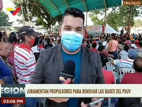 Más de 6 mil 800 propulsores del PSUV se han juramentado en el estado Trujillo