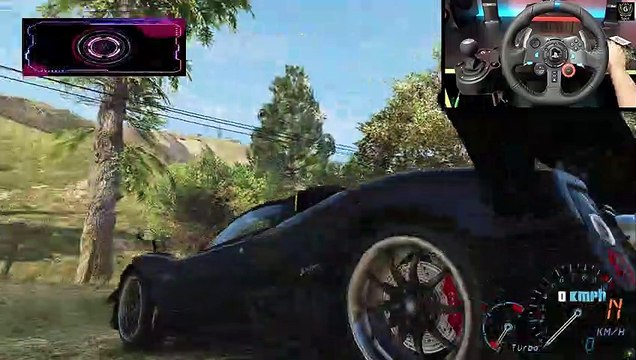 Pagani Zonda Cinque Roadster G29 Steering Wheel Gameplay