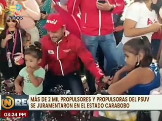 Más de 2 mil propulsores y propulsoras del PSUV se han juramentado en el estado Carabobo