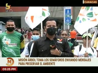 Misión Árbol toma los semáforos de Caracas para concientizar a transeúntes sobre el medio ambiente