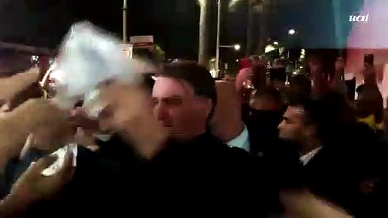 Bolsonaro deixa Palácio das Artes, em BH