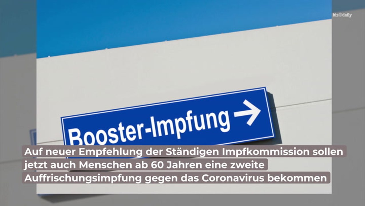 STIKO empfiehlt zweiten Booster für Menschen über 60
