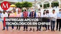 Rutilio Escandón inaugura la rehabilitación del Parque Central en Chiapas