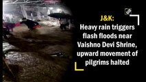 J&K: Heavy rain triggers flash floods near Vaishno Devi Shrine, upward movement of pilgrims halted