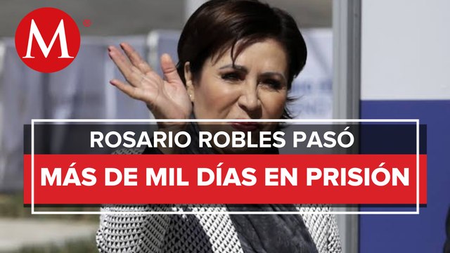 Rosario Robles sale del penal de Santa Martha Acatitla