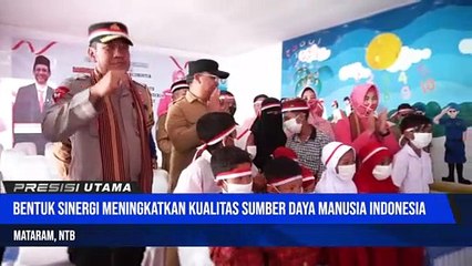 Kemendikbudristek Bersama Polda NTB Luncurkan Sekolah Satu Atap di Teluk Gok Sekotong NTB
