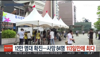 12만 명대 확진…사망 84명 '113일만에 최다'