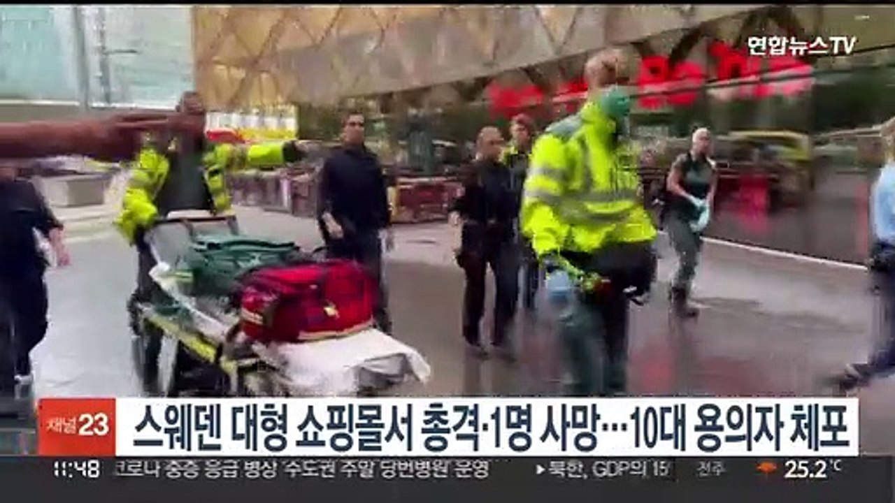 스웨덴 대형 쇼핑몰서 총격·1명 사망…10대 용의자 체포