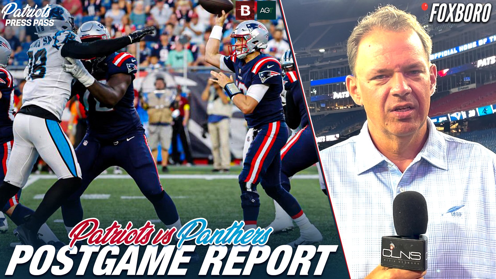 Jones helps Patriots beat Panthers 20-10 in preseason game