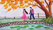 romantic couple and beautiful nature drawing scenery || romantic nature scenery drawing step by step