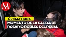 Rosario Robles sale del penal de Santa Martha Acatitla tras cambio de medida cautelar