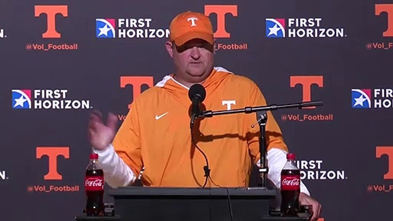 Josh Heupel Talks Vols After Final Fall Camp Practice - Video Dailymotion