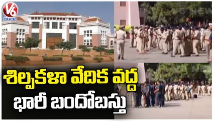 Suspense continues On Munawar Faruqui show _ Madhapur Shilpa Kala Vedika _ Hyderabad _ V6 News (1)