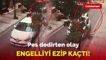 Kağıthane'de pes dedirten olay: Engelliyi ezip kaçtı!