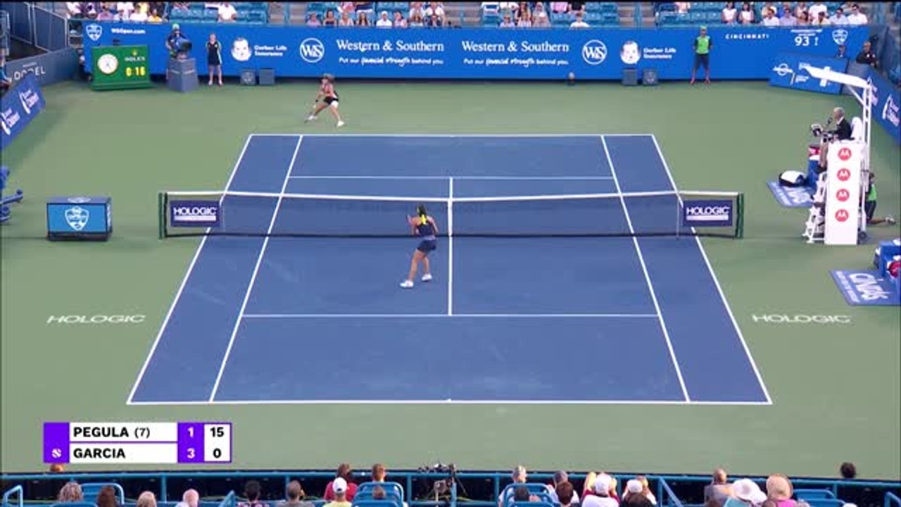 Highlights: Pegula scheitert gegen Garcia