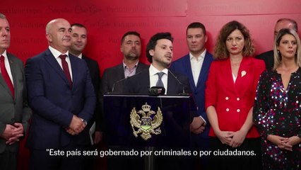 Declaraciones del primer ministro de Montenegro, Dritan Abazovic, tras la moción de censura contra su Gobierno