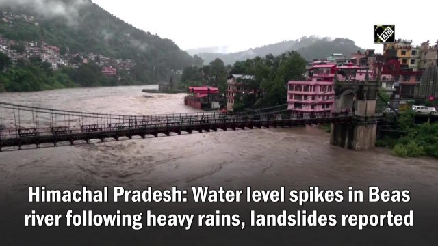 Himachal Pradesh: Water level spikes in Beas river following heavy rains, landslides reported