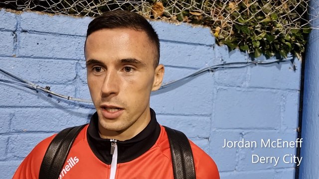 Derry City's new signing Jordan McEneff spoke after last night's draw at Drogheda United.