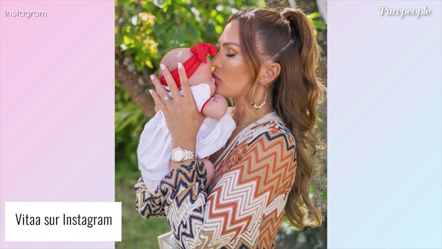 Vitaa maman : avec bébé à la plage, première baignade, attention mignonnerie !