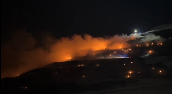 Incendi nel Palermitano, brucia il Monte Grifone (20.08.22)