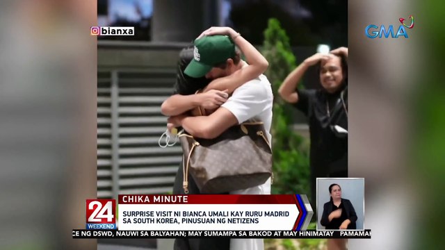 Surprise visit ni Bianca Umali kay Ruru Madrid sa South Korea, pinusuan ng netizens | 24 Oras Weekend