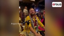 Foreign Devotees Chant ‘Hare Krishna, Hare Rama’ on the Occasion of Krishna Janmashtami