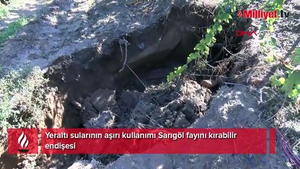Yeraltı sularının aşırı kullanımı Sarıgöl fayını kırabilir endişesi