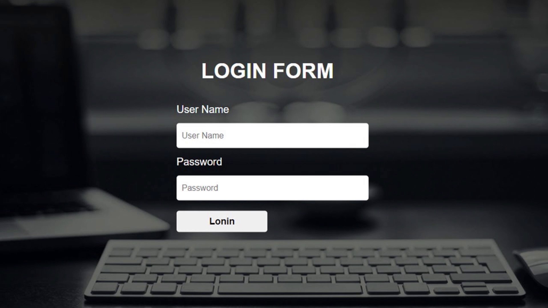 How to Create Simple Login Form using only HTML and CSS Sign In Page Design  Tutorial | Easy Webcode - video Dailymotion