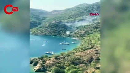 Muğla'da orman yangını kısa sürede söndürüldü