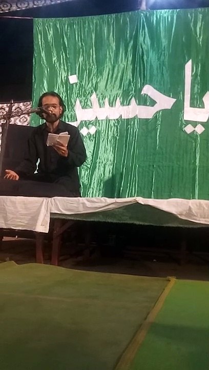 20 moharam 2022 kamran abidi majlis e Aza may Salam Perhty  Sadat colony